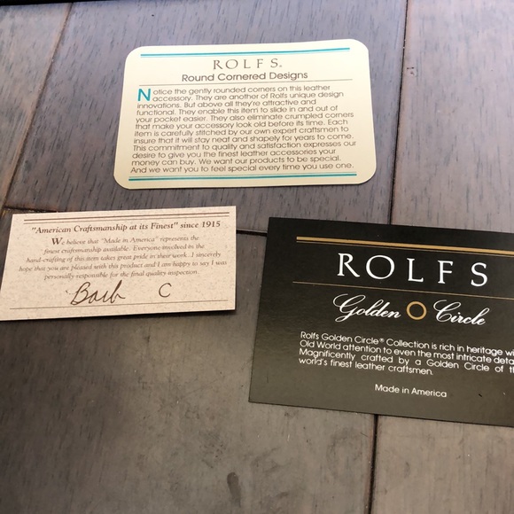 Vintage NIB Rolfs leather travel case. - Picture 5 of 7